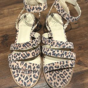 Leopard print sandals